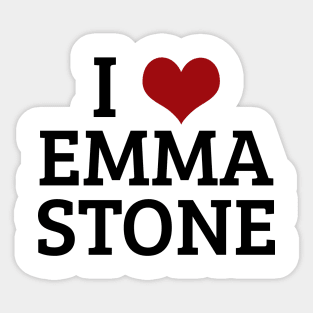 I Heart Emma Stone Sticker